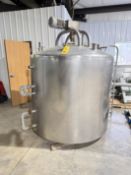 Feldmeier 400 Gallon Dome-Top S/S Jacketed Processor, S/N: E-184-99 with Bottom Sweep Agitator,