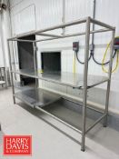 S/S Rack: 8’ x 33” x 6’ Height with (2) Shelves