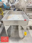 S/S Drain Table: 42” x 32” x 37