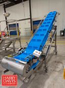 Flighted Incline Conveyor: 137” x 17” x 90” Height