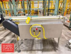 Conveyor: 58” x 12” x 38” Height