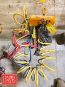 Harrington .5 Ton Air Powered Chain Hoist with Trolley