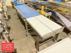 S/S Belt Conveyor: 151” x 24” x 30” Height with S/S Motor and Control Panel