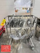 S/S Rack with Cuber Heads, (14) S/S Hoops: (7) 6