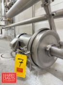 Alfa Laval Centrifugal Pump with Sterling S/S 3 HP 1,745 RPM Motor: Mounted on S/S Base - Rigging