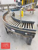 Titan Roller Power Conveyor Curve Section: 100” x 16” x 32