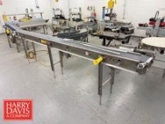 Variable Speed Belt Conveyor: 15’ x 8” x 45