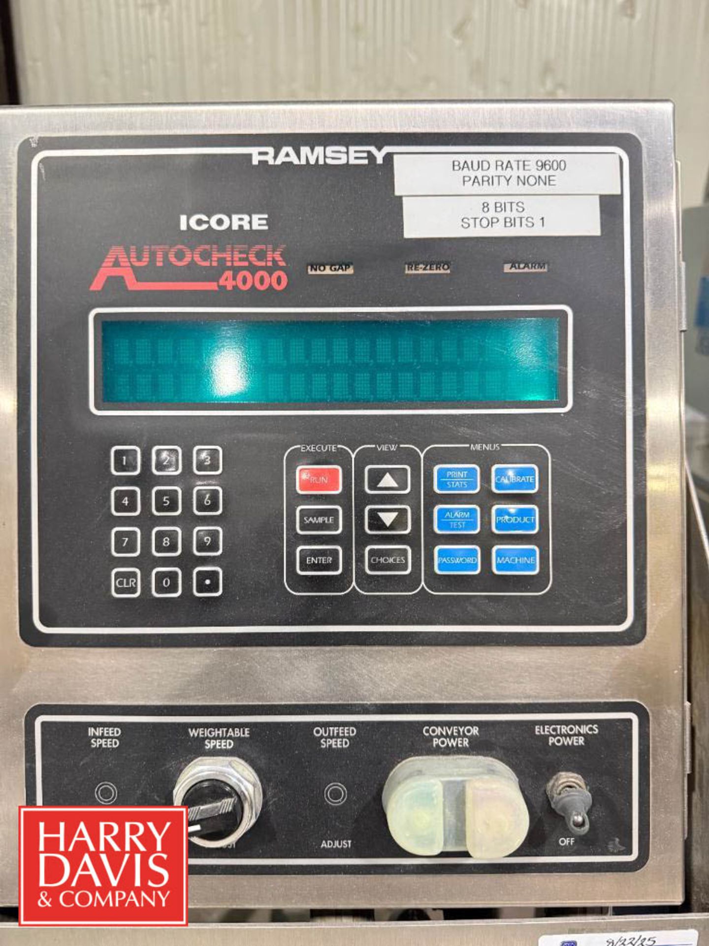Thermo Ramsey Autocheck S/S Checkweigher, Model: 4000, S/N: 01087669