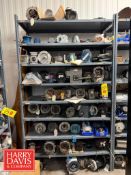 Rack with Assorted Motors: 3-5 HP, Assorted Gear Boxes and Gear Reducers