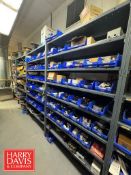 Racks with Assorted Parts, Including: Fittings, Flex Connectors, Electrical Outlets, Double Pull