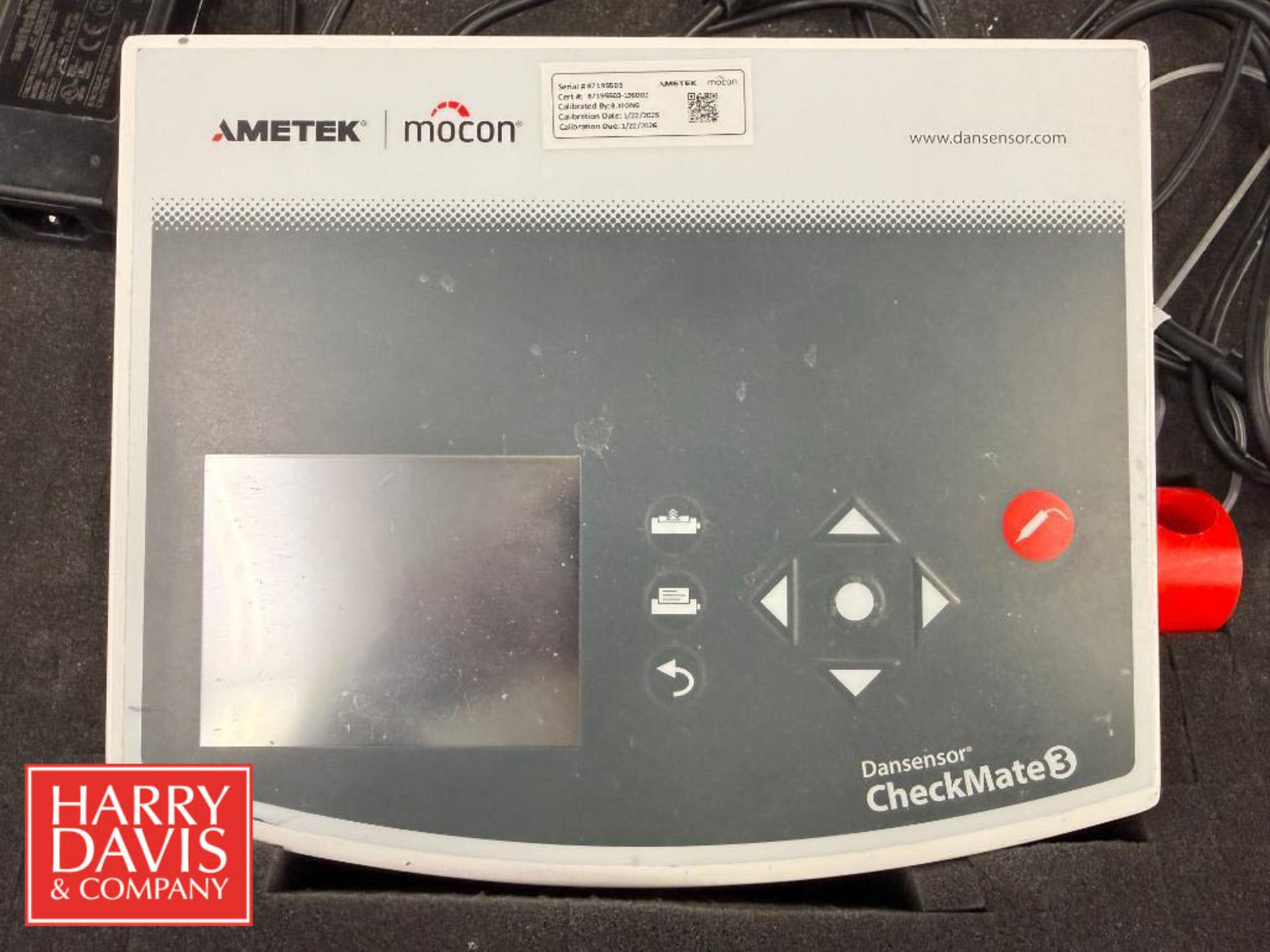 AMETEK MOCON Dansensor CheckMate 3 Testing Unit - Rigging Fees: $50