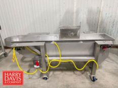All S/S Vibrating Pan Feeder: 95” x 18” x 5