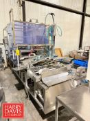 Holmatic 3-Lane Cup Filler with Top Heat Sealed End Capper and (5) Change Part Carts