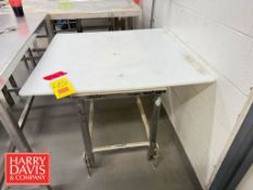 Teflon Top Table: 3' x 3' with S/S Base