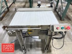 S/S Conveyor: 34” x 24” x 30” Height with Chain