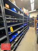 Racks with Assorted Parts, Including: Nuts, Filters, Conduit, Head Springs, Tension Springs, Flap