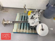 Label-Aire Pedestal Mount Adjustable Height Labeler, Model: 3115CD, S/N: 230090210