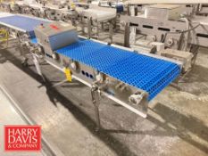 S/S Belt Conveyor: 7' x 20” x 28” Height with S/S Motor and Control Panel
