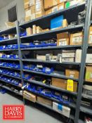 Racks with Assorted Parts, Including: Power Supply, Drives, Brackets, Encoders, Allen-Bradley HMI’