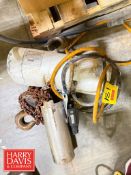 C&M 1 Ton Electric Powered Chain Hoist with Trolley