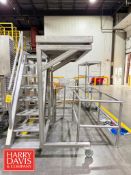 S/S Platform: 62” Width x 8’ Height x 8’ Diameter with Stairway and Safety Railings