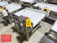 S/S Belt Conveyor: 35” x 24” x 33” Height with S/S Motor and Control Panel