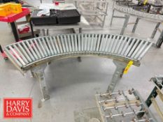 Roller Conveyor: 22” Width with 90° Turn
