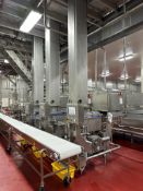 3-Tower Vertical Cheese Press System with 3-Hose Bar Distributor and Cheese Molders
