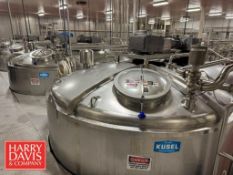 (4) 50,000 LB S/S OO Cheese Vats, S/N: WEP-405254-10, WEP-405254-20, WEP-405254-30, WEP-405254-40