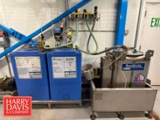 70 Gallon Poly Boiler Water Treatment Tanks, Model: B24350 with LMI Chemical Feed Pumps (Subject