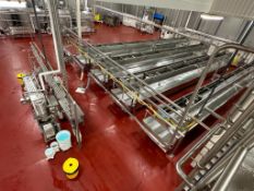 Kusel S/S Open Finishing Table: 55’ Length x 6’ Width x 16” Depth, Model: DRE-546816, S/N: 9211741