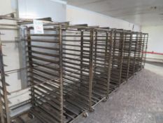 Portable Bakers Racks: 28” Width x 35” Depth x 69” Height