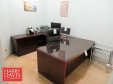 “U” Shaped Desk: 72” x 106” x 71”, Computer with Monitor, Printer, Chair and Frisco Bay Money