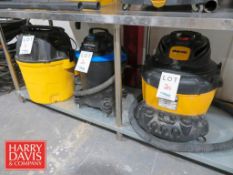 Dewalt, Mastervac and Shop Vac Vacuum Cleaners