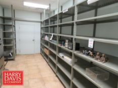 Sections: Metal Shelving: 48” Width X 24” Depth x 112” Height with Contents