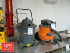 Mastervac and Rigid Vacuum Cleaners