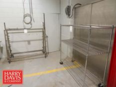 Portable Racks: 6’ x 2’, 5’ x 2’