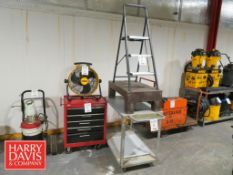 Cart, Step Ladder and Platform