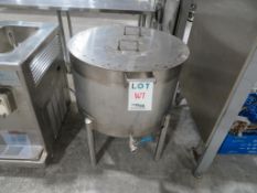 S/S Tank: 19” Height x 29” Diameter