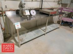 S/S Table: 8’ x 30