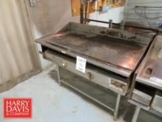 Keating Griddle/Hot Plate: 4’ with Table (Natural Gas)