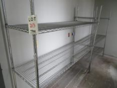 S/S Racks: 72” Width x 73
