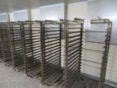 Portable Bakers Racks: 28” Width x 35” Depth x 69” Height