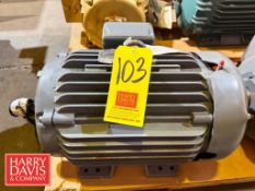 Baldor 25 HP 3,530 RPM Motor