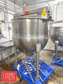 Hamilton 150 Gallon S/S Kettle, S/N: F-4531 with Paddles and Side Scrape Paddle