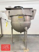 Hamilton 60 Gallon S/S Dough Distributor Kettle, S/N: A4961 with Paddles and Side Scrape Agitation