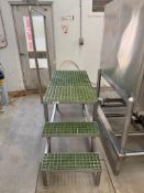 (2) S/S Platforms with Fiberglass Grating: 4' x 2' x 33” Height, 30.5