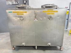 300 Gallon x 2 Compartment S/S Portable Flavor Tank with Vertical Agitation