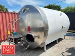 DCI 3,000 Gallon Cream Tank with Horizontal Agitation, S/N: 95-D-50383-A (Subject to Confirmation)