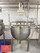 Hamilton 150 Gallon S/S Kettle, S/N: A3117 with Paddles and Side Scrape Agitation